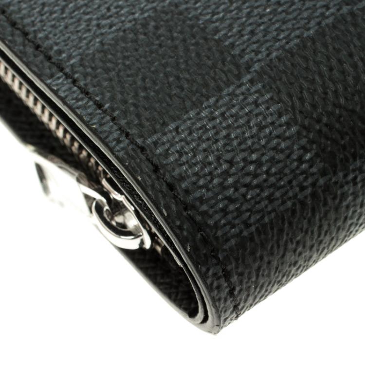 Pre Owned Louis Vuitton Damier Graphite Canvas Amerigo Wallet