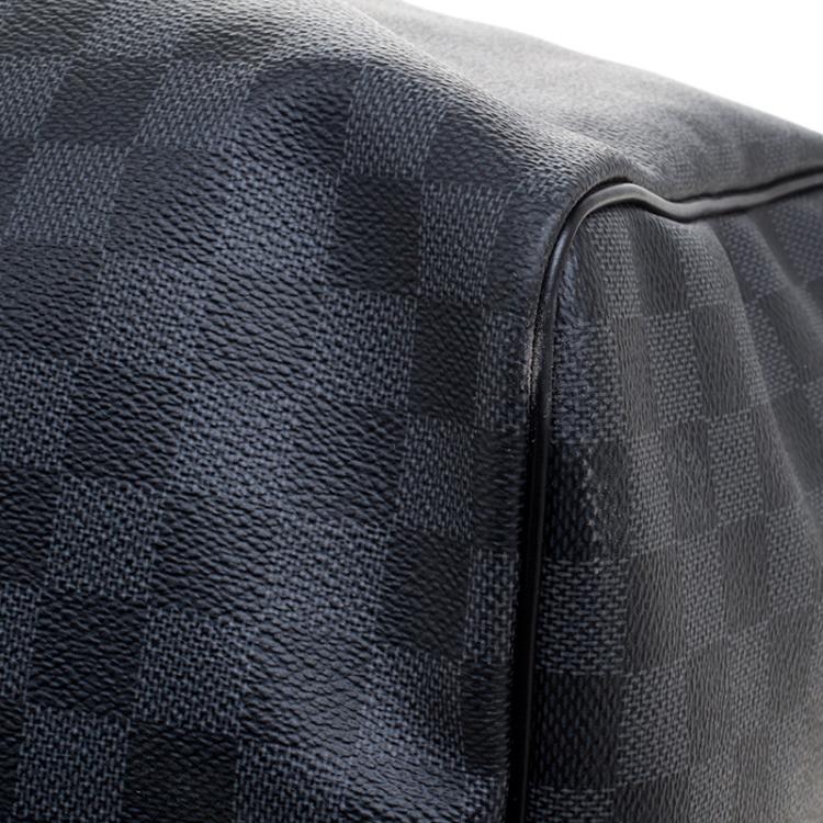 Pre Owned Louis Vuitton Damier Graphite Canvas Keepall Bandouliere 55