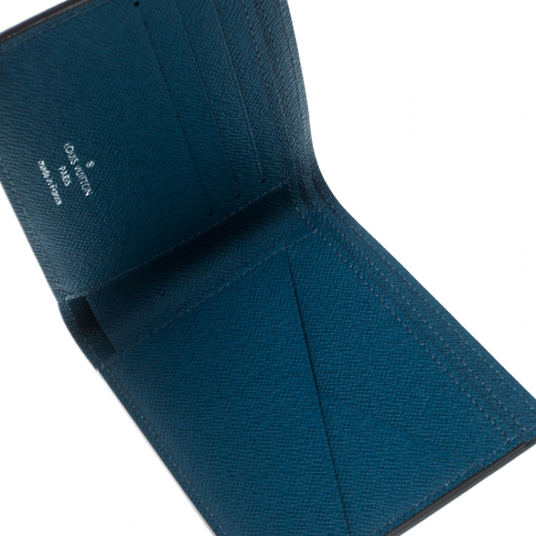 Louis Vuitton Cyan Epi Leather Multiple Bifold Wallet Louis