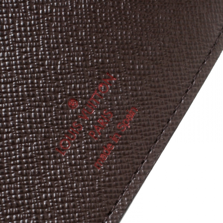 Pre Owned Louis Vuitton Damier Ebene Canvas Marco Wallet