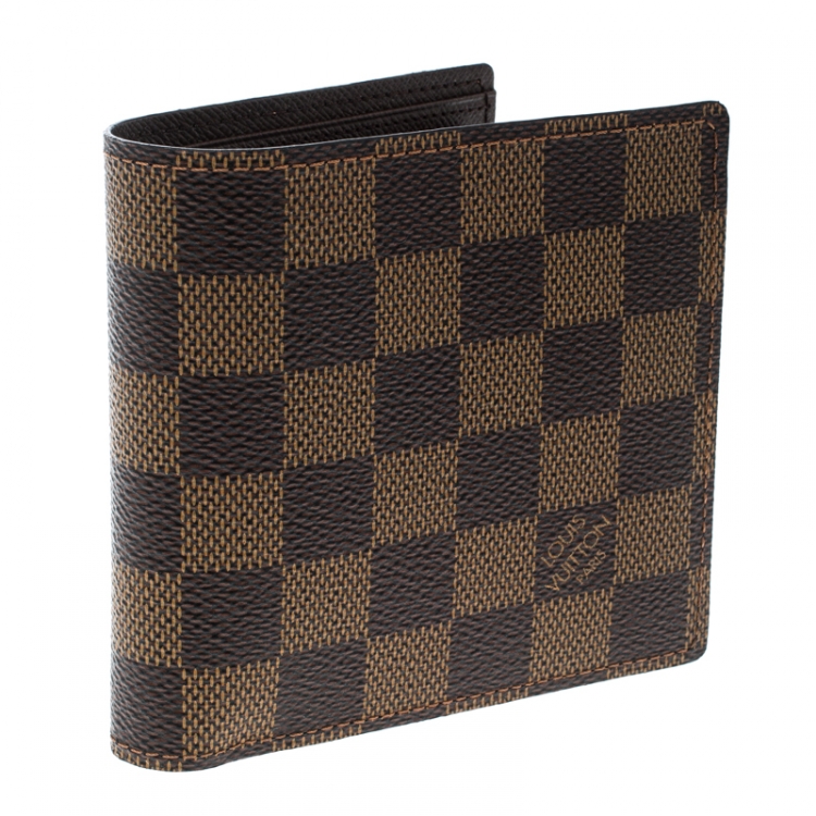 Louis Vuitton Damier Ebene Canvas Marco Wallet Louis Vuitton Tlc