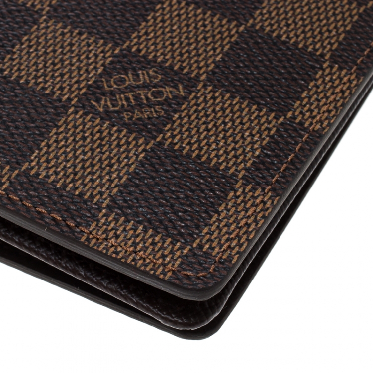 Pre Owned Louis Vuitton Damier Ebene Florin Wallet