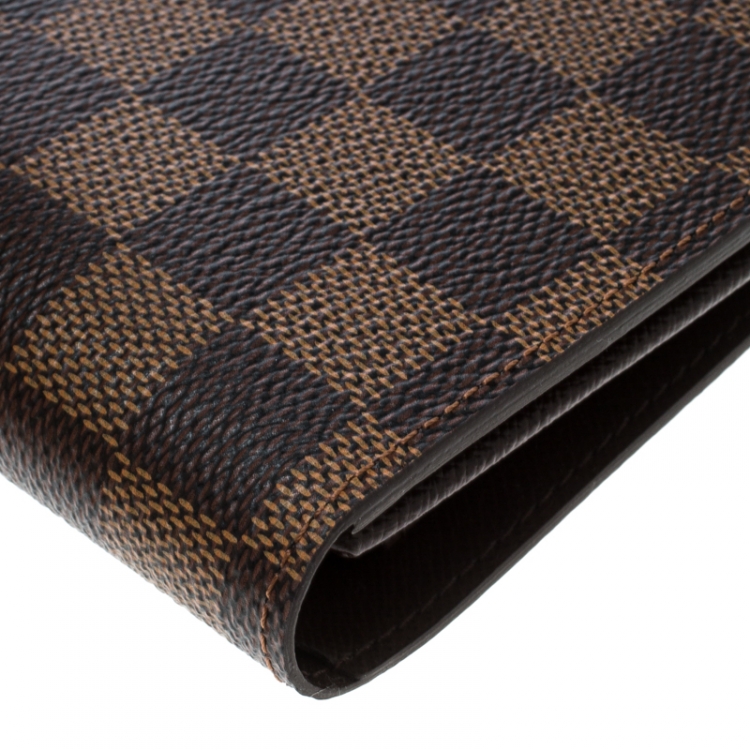 Pre Owned Louis Vuitton Damier Ebene Florin Wallet