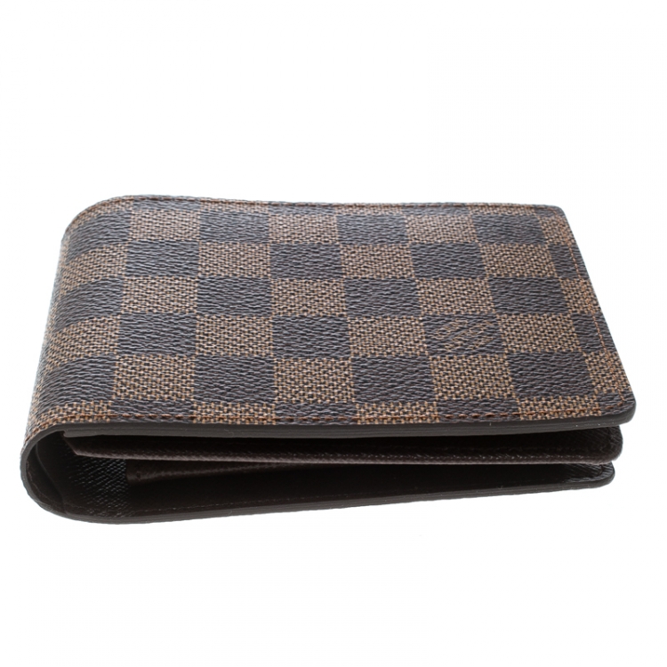 Pre Owned Louis Vuitton Damier Ebene Florin Wallet