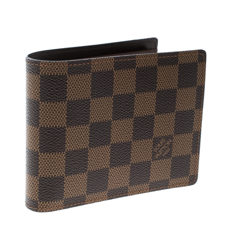 Pre Owned Louis Vuitton Damier Ebene Florin Wallet