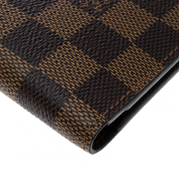 Pre Owned Louis Vuitton Damier Ebene Canvas Billfold Wallet