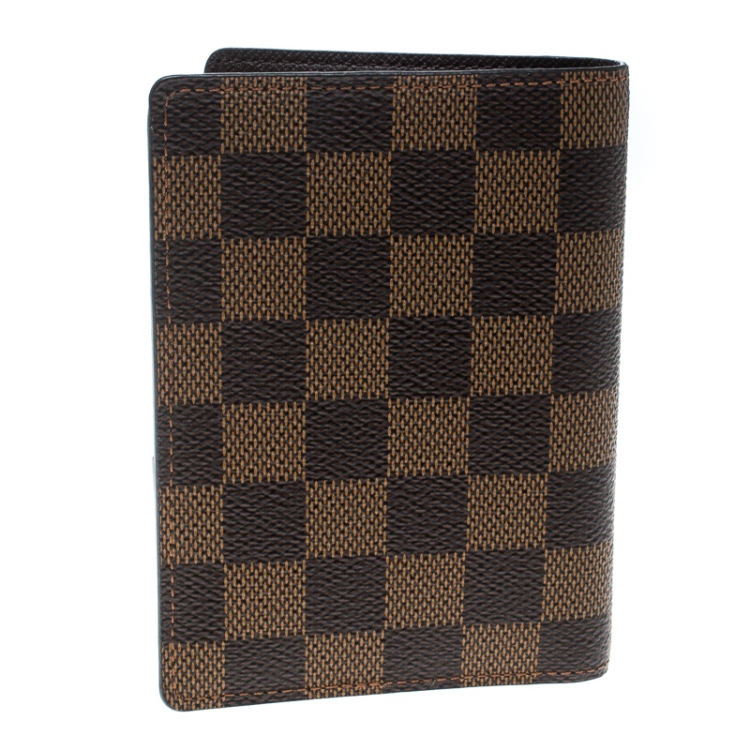Pre Owned Louis Vuitton Damier Ebene Canvas Billfold Wallet