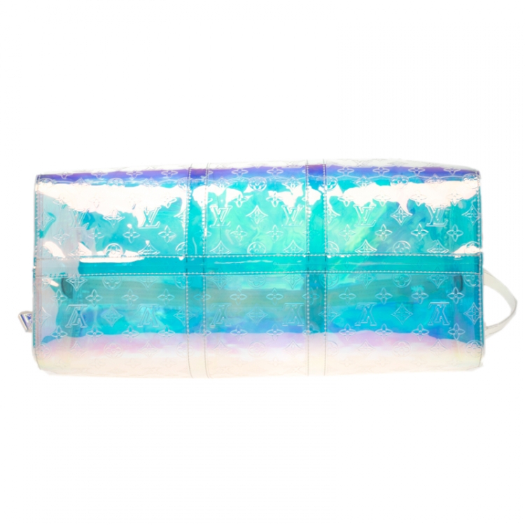 Pre Owned Louis Vuitton Monogram Prism Keepall Bandouliere 50 Bag