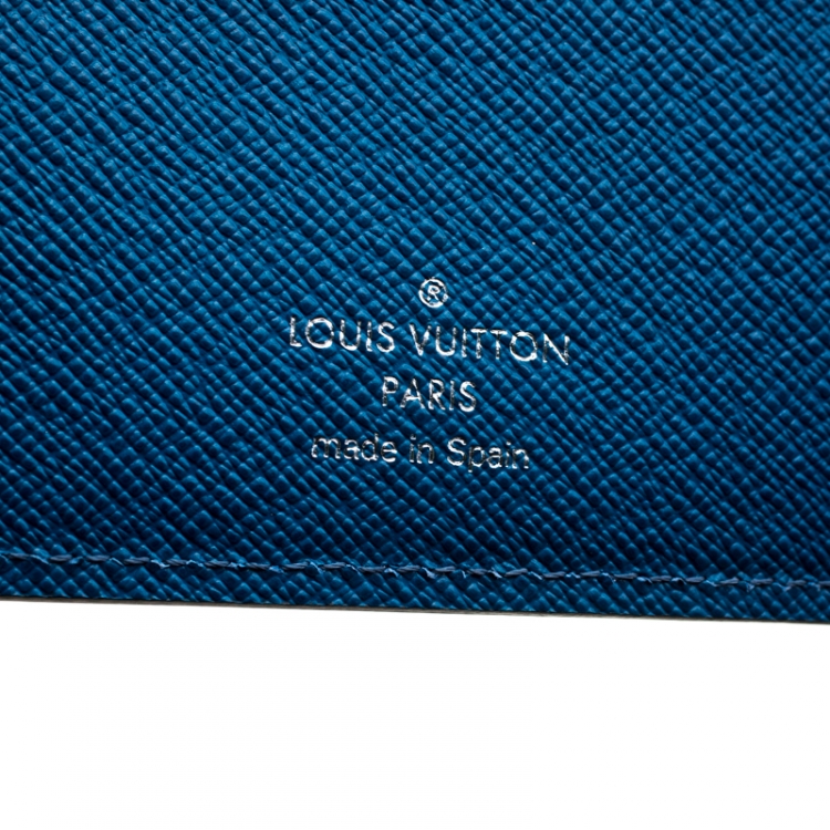 Pre Owned Louis Vuitton Bleu Celeste Epi Leather  Marco Bi-Fold Wallet