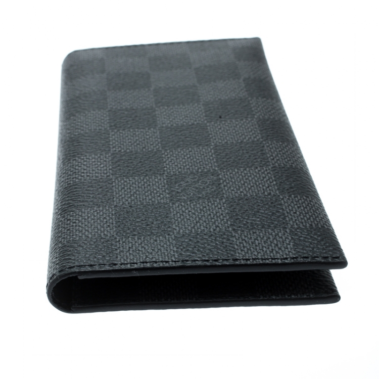 Pre Owned Louis Vuitton Damier Graphite Canvas Long Bifold Wallet