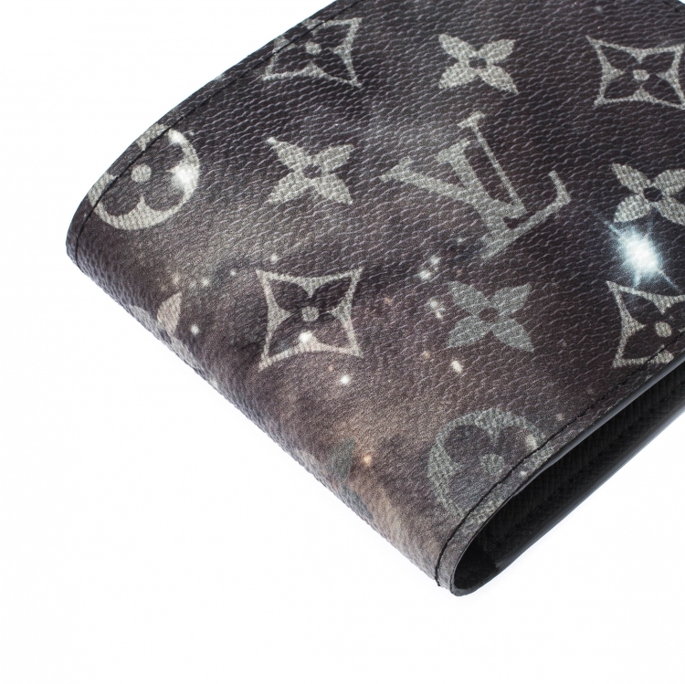 Pre Owned Louis Vuitton Grey Galaxy Monogram Canvas Multiple Bifold Wallet