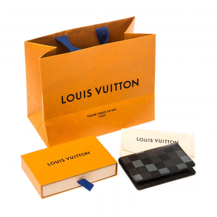 Pre Owned Louis Vuitton Damier Cobalt Canvas Pocket Organizer  