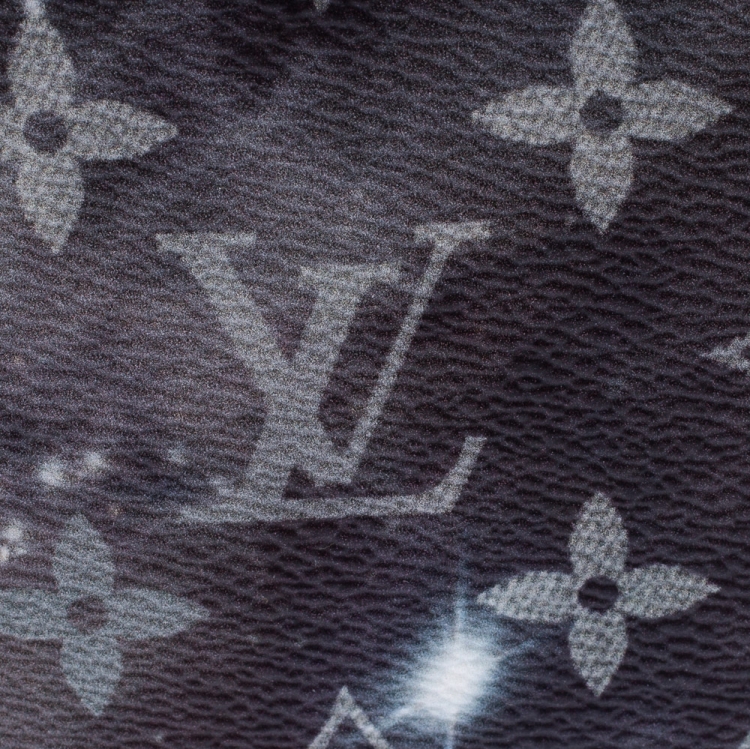 Pre Owned Louis Vuitton Grey Galaxy Monogram Canvas Multiple Bifold Wallet