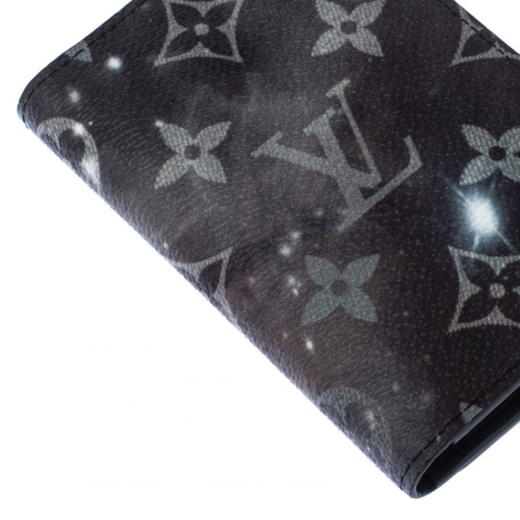Pre Owned Louis Vuitton Grey Galaxy Monogram Canvas Multiple Bifold Wallet