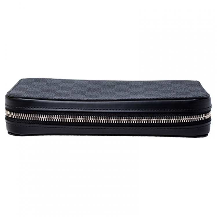 Pre Owned Louis Vuitton Damier Graphite Canvas Zippy XL Wallet