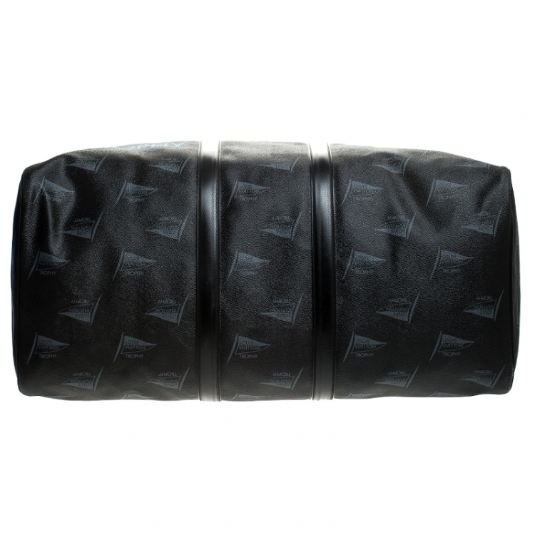 Pre Owned Louis Vuitton Black Coated Canvas Limited Edition 127/200 Dubai Keepall Bandouliere 55 Bag