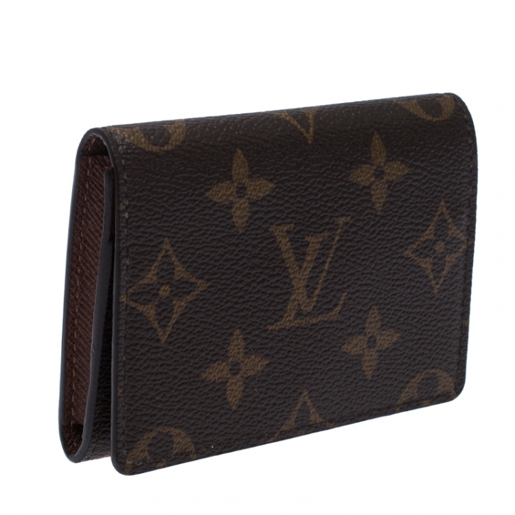 Pre Owned Louis Vuitton Monogram Canvas Enveloppe Carte De Visite 