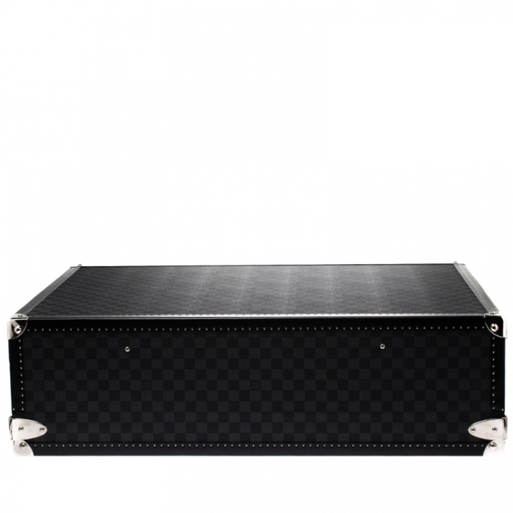 Pre Owned Louis Vuitton Damier Graphite Canvas Alzer Trunk Suitcase 75