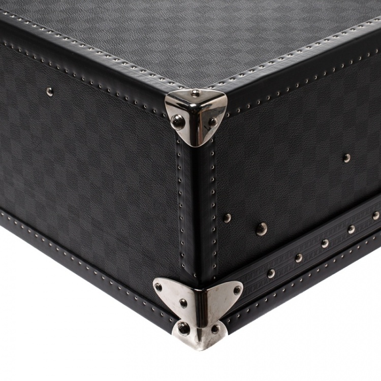 Pre Owned Louis Vuitton Damier Graphite Canvas Alzer Trunk Suitcase 75