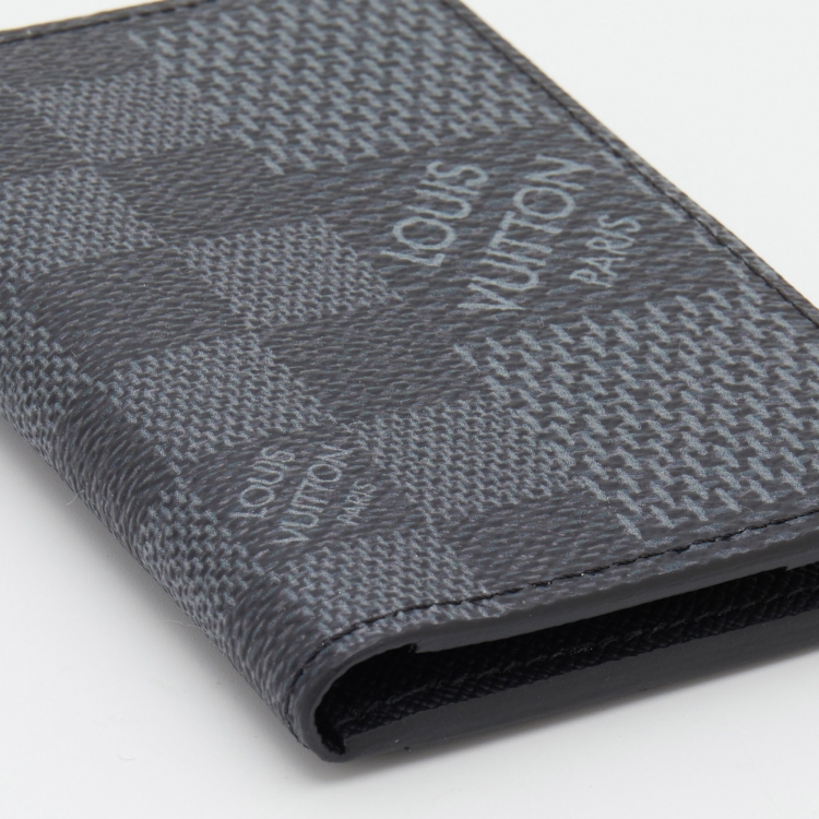 Pre Owned Louis Vuitton Damier Graphite Canvas Card Case