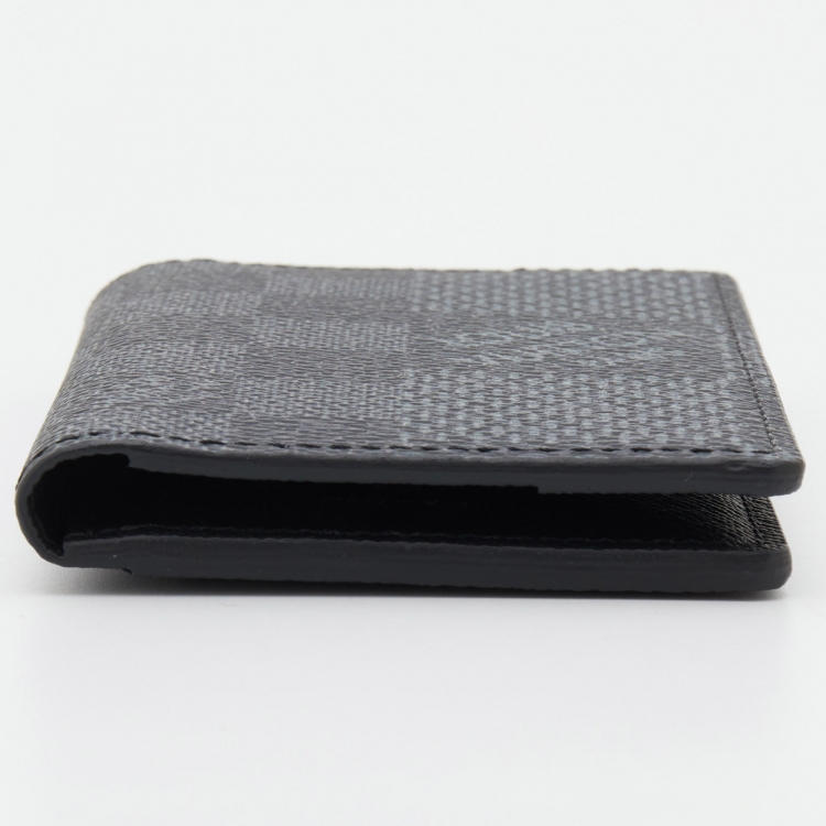 Pre Owned Louis Vuitton Damier Graphite Canvas Card Case