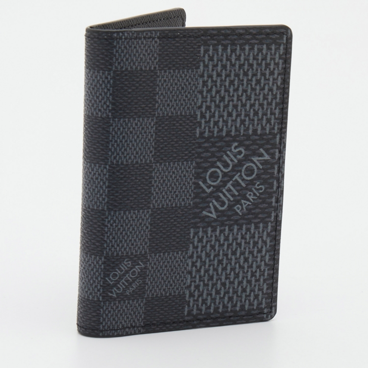 Pre Owned Louis Vuitton Damier Graphite Canvas Card Case
