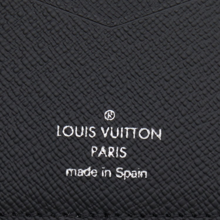 Pre Owned Louis Vuitton Damier Graphite Canvas Card Case