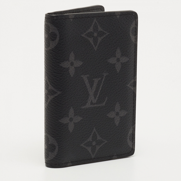 Pre Owned Louis Vuitton Monogram Eclipse Canvas Pocket Organizer