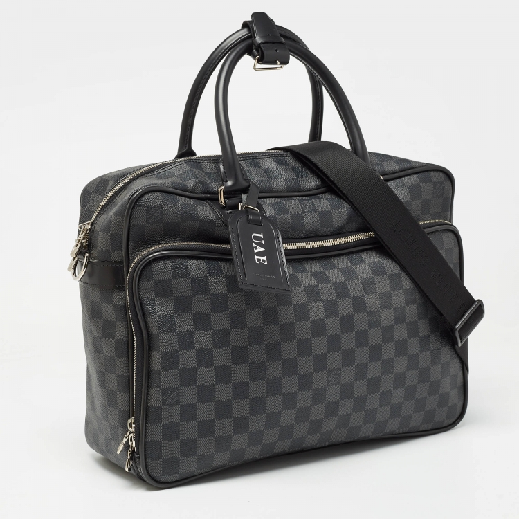 Pre Owned Louis Vuitton Damier Graphite Canvas Icare Laptop Bag