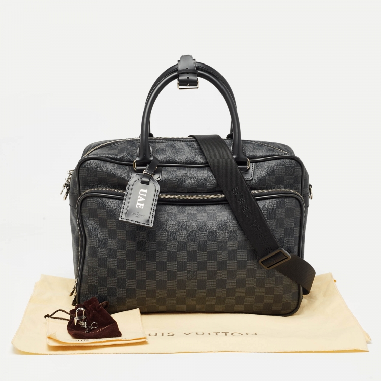 Pre Owned Louis Vuitton Damier Graphite Canvas Icare Laptop Bag