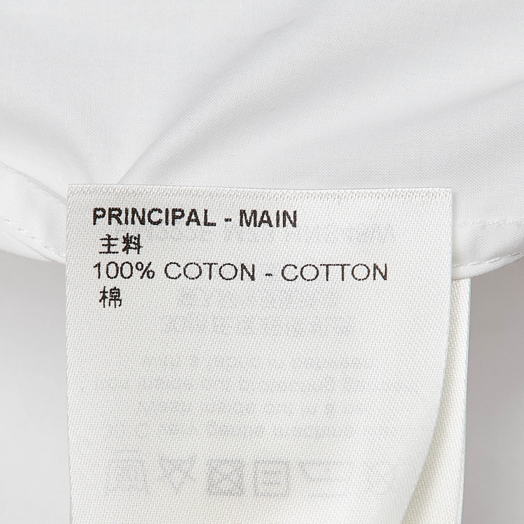 Pre Owned Louis Vuitton White Printed Cotton Shirt XL