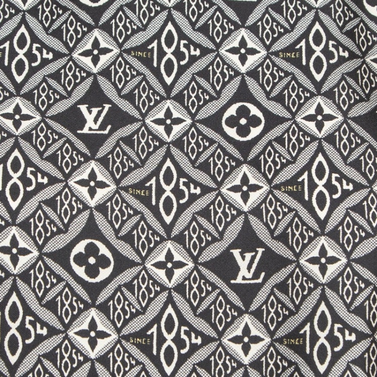 Pre Owned Louis Vuitton Black Monogram Print Crepe and Knit  T-Shirt M