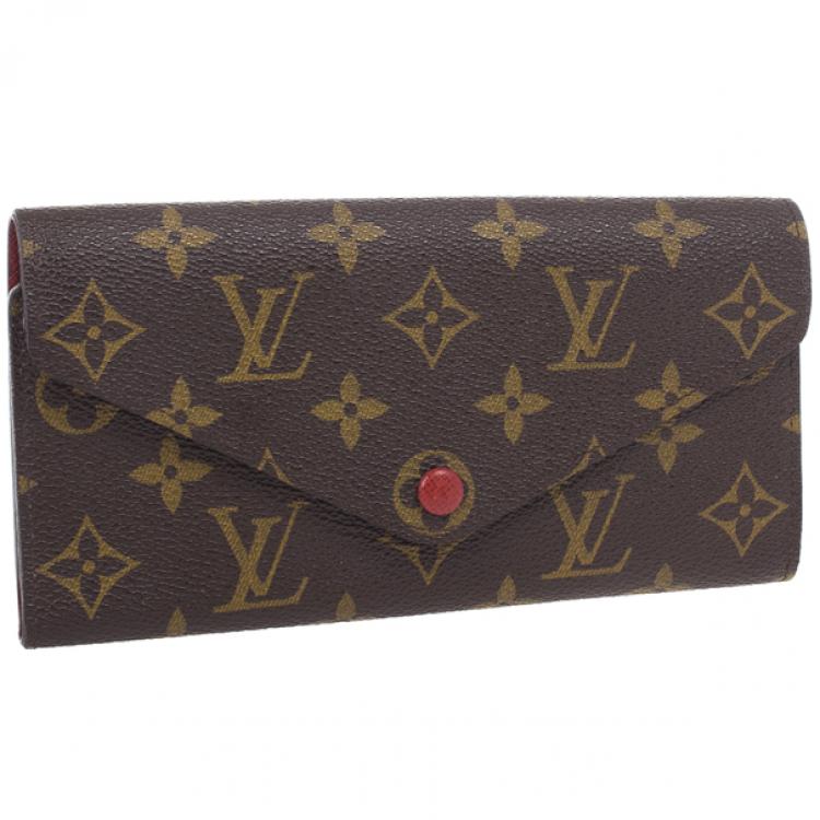 Vintage Louis Vuitton LV Brown Monogram Envelope Wallet