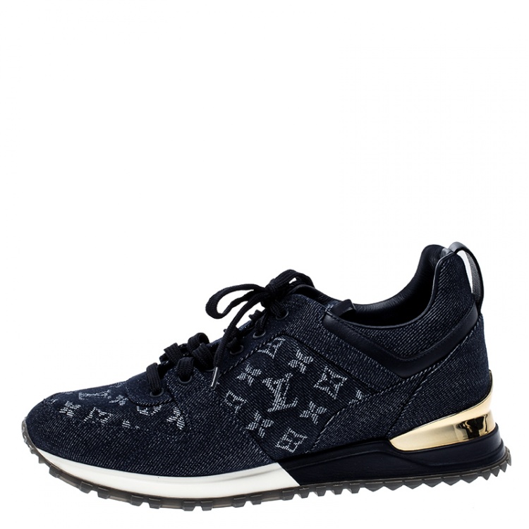 Louis Vuitton Navy Monogram Denim Sneakers Size 39 Louis Vuitton | TLC