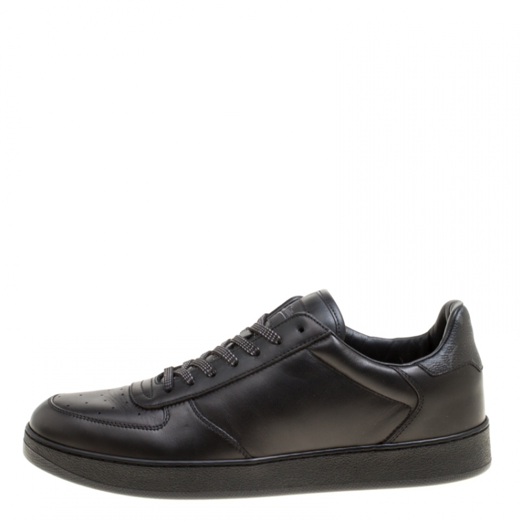 Rivoli leather high trainers Louis Vuitton Black size 7 UK in