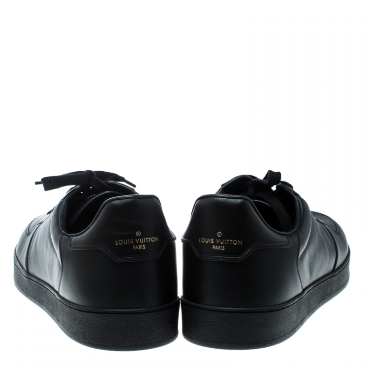 مملوكة مسبقًا Louis Vuitton Black Leather Rivoli Sneakers Size 43