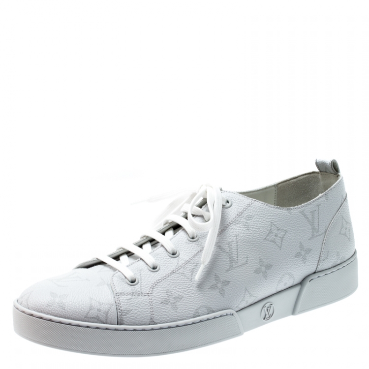 monogram lv sneakers white
