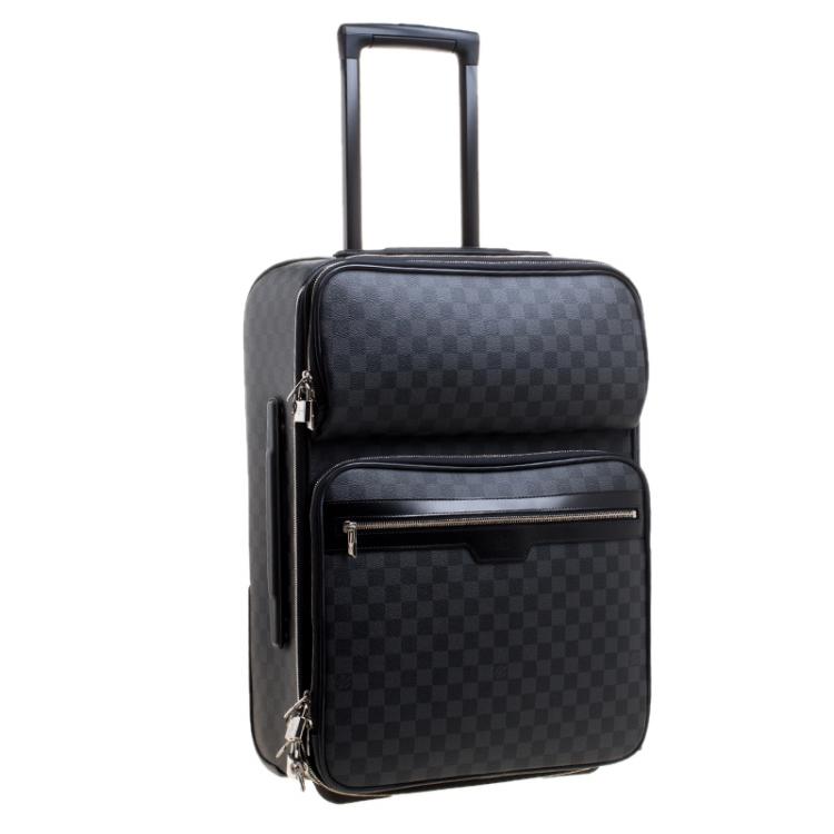 Pre Owned Louis Vuitton Damier Graphite Canvas Pegase Legere Business Suitcase 55
