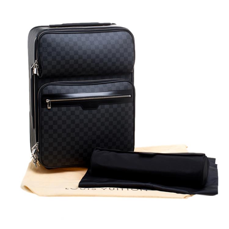 Pre Owned Louis Vuitton Damier Graphite Canvas Pegase Legere Business Suitcase 55