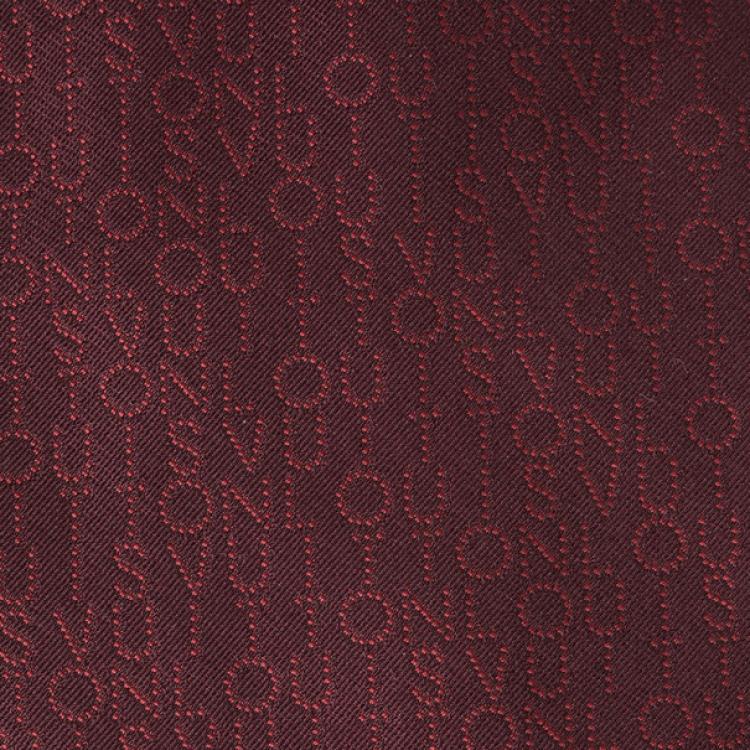 Pre Owned Louis Vuitton Maroon Silk Tie