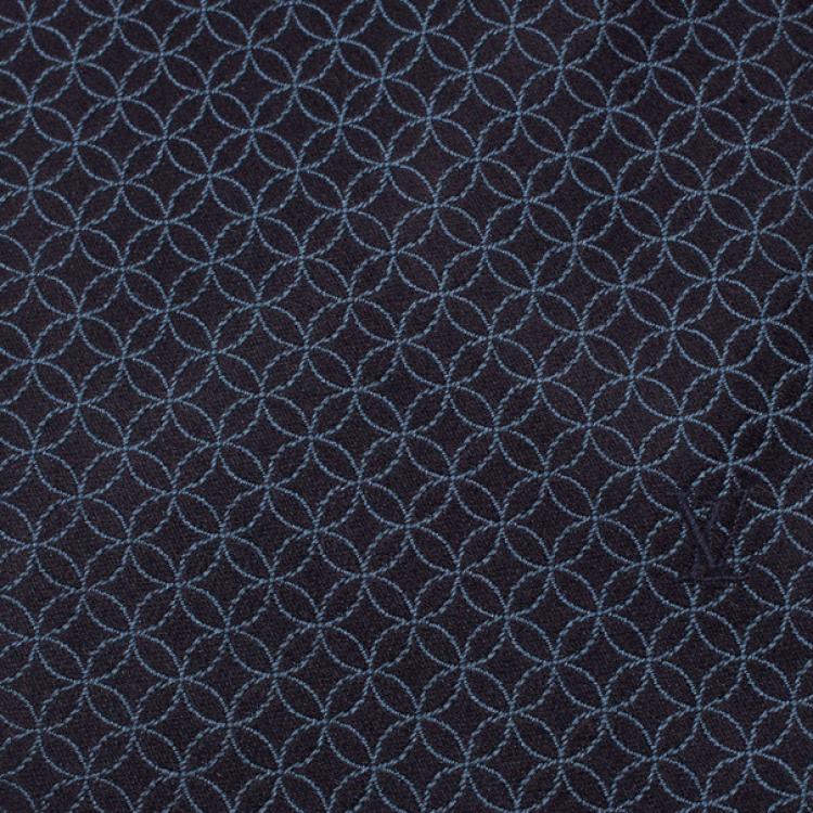 Pre Owned Louis Vuitton Blue Printed Silk Tie
