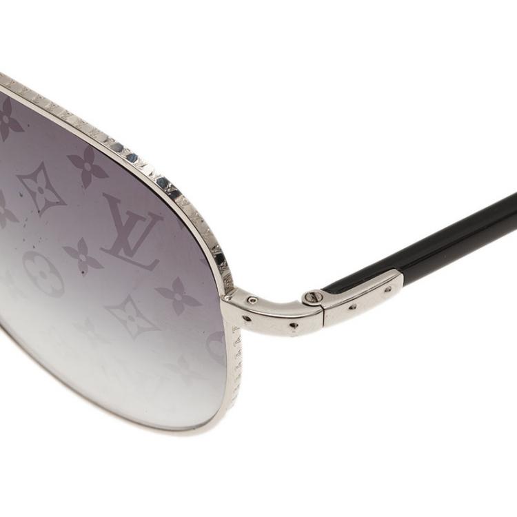 Pre Owned Louis Vuitton Silver Conspiration Pilote Aviators