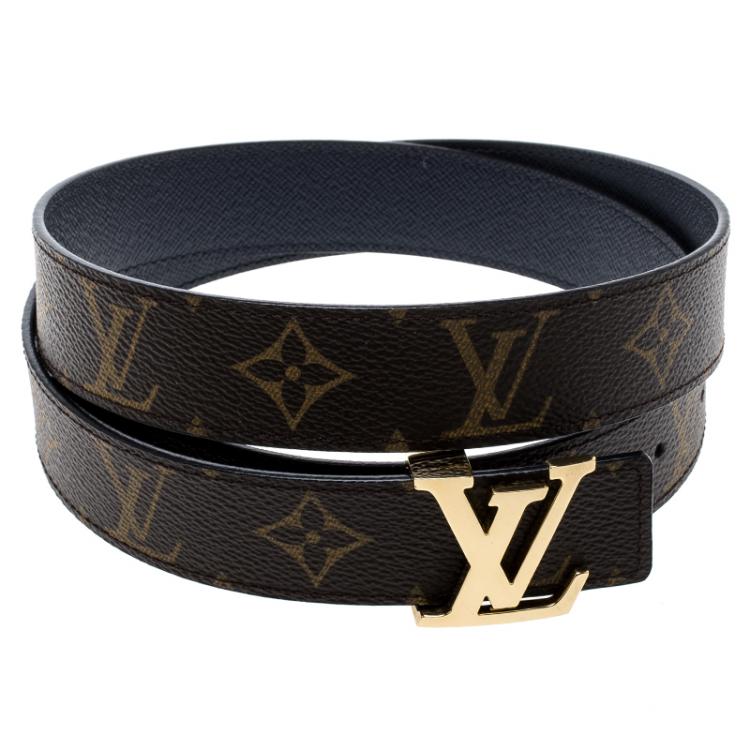 Pre Owned Louis Vuitton Monogram Canvas Initiales Belt 90cm