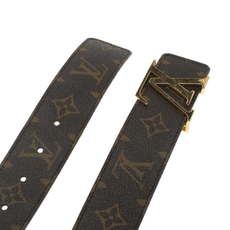 Pre Owned Louis Vuitton Monogram Canvas Initiales Belt 95 cm