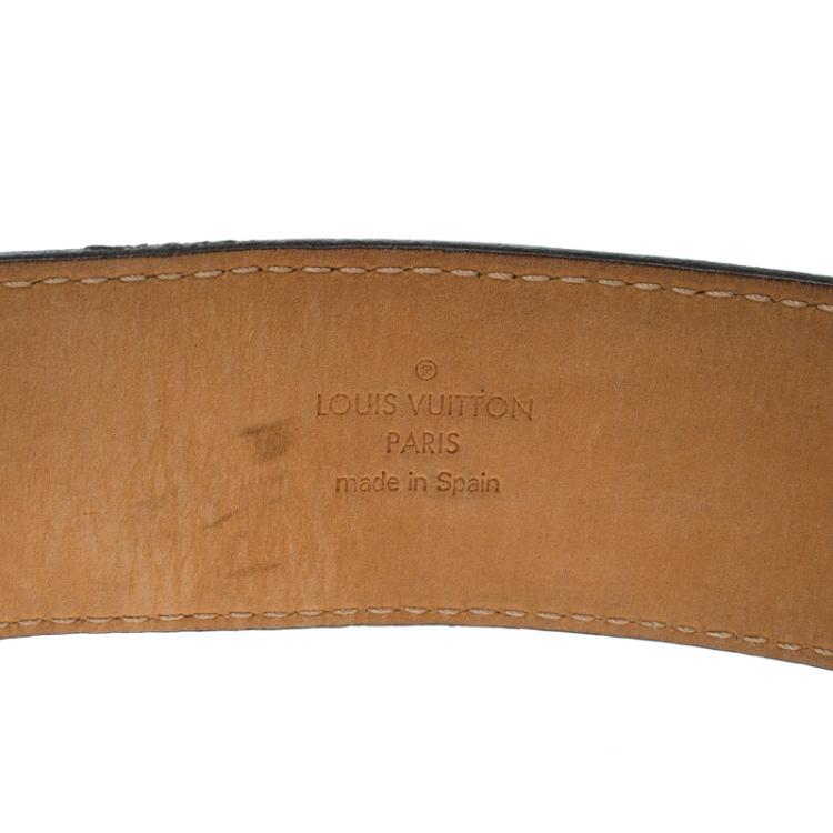 Pre Owned Louis Vuitton Monogram Canvas Initiales Belt 95 cm