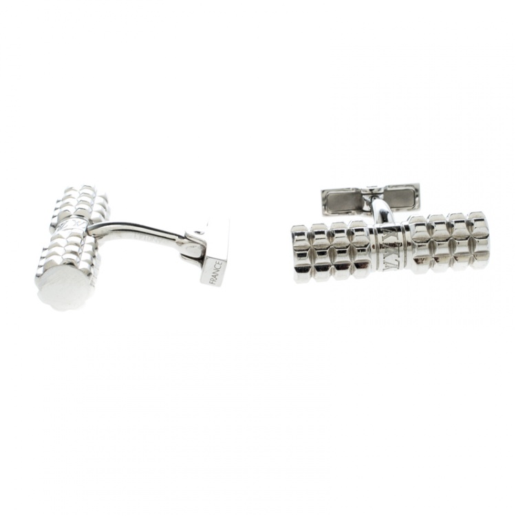 مملوكة مسبقًا Louis Vuitton Digit Silver Tone Cufflinks