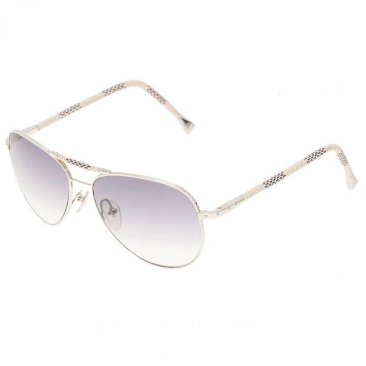 Pre Owned Louis Vuitton Damier Azure Conspration Pilote Aviators