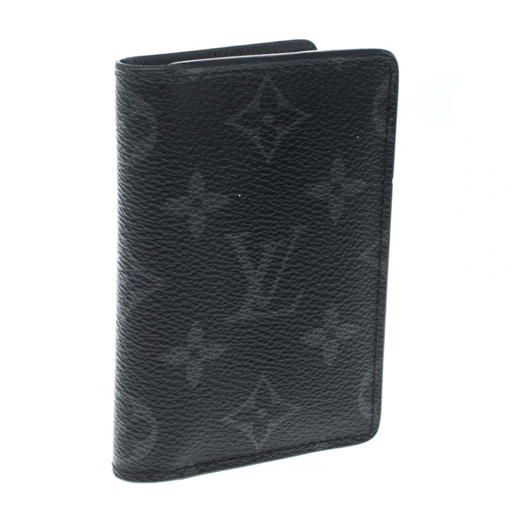 Pre Owned Louis Vuitton Monogram Eclipse Canvas Pocket Organizer