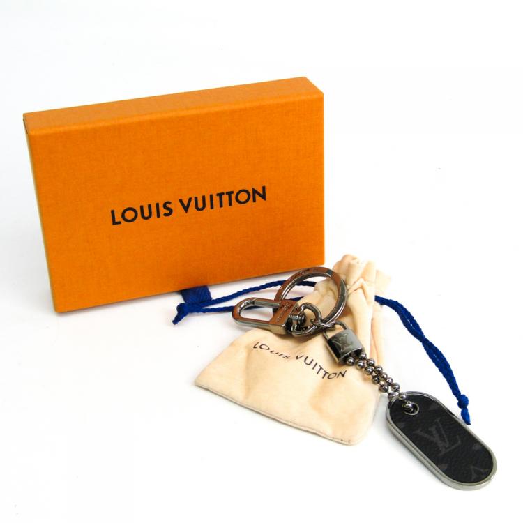 Pre Owned Louis Vuitton Monogram Eclipse Canvas ID Tab Bag Charm and Key Holder