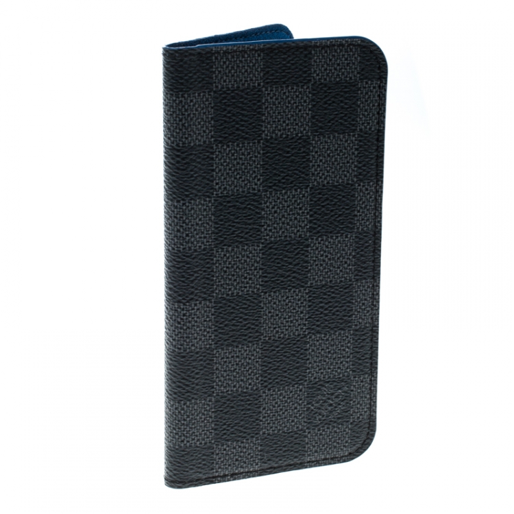 Pre Owned Louis Vuitton Damier Graphite Canvas iPhone 6 Folio Case